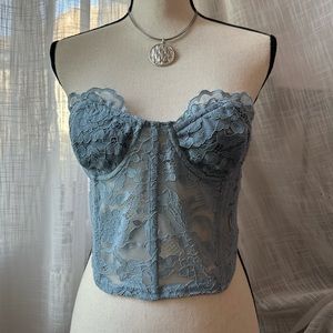 Baby blue corset